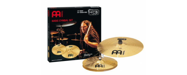 Meinl HCS1418 HCS BASIC CYMBAL SET -14"HIHAT, 18"CRASH-RIDE