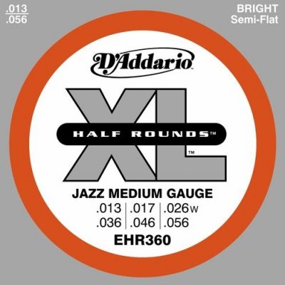 D'Addario EHR360 Struny Half Rounds 13-56