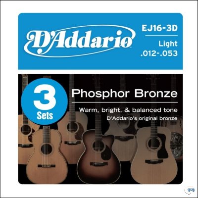 D'Addario EJ16-3D Struny 12-53