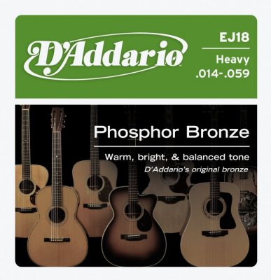 D'Addario EJ18 Struny Grubość 14-59