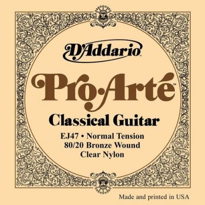 D'Addario EJ47 - Pro-Arte struny do gitary klasycznej 80-20