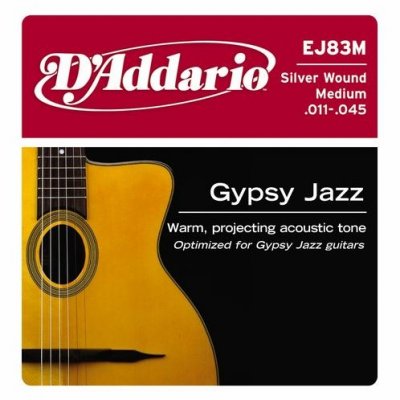 D'Addario EJ83M - Gypsy Jazz 11-45 struny