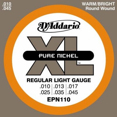 D'Addario EPN110 - Pure Nickel 10-45 struny
