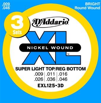 D'Addario EXL125-3D Struny do gitary elektrycznej 
