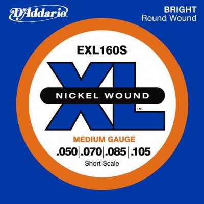 D'Addario EXL160S - XL Nickel Short Scale 50-105 struny