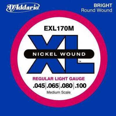 D'Addario EXL170M - XL Nickel Medium Scale 45-100 struny