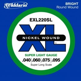 D'Addario EXL220SL - XL Nickel Super Long Scale 40-95