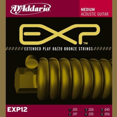 D'Addario EXP12 - EXP Coated 80/20 Bronze 13-56