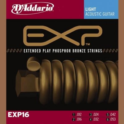 D'Addario EXP16 - EXP Coated Phosphor Bronze 12-53