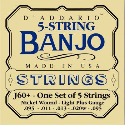 D'Addario J60+ 09-20 Struny do Banjo