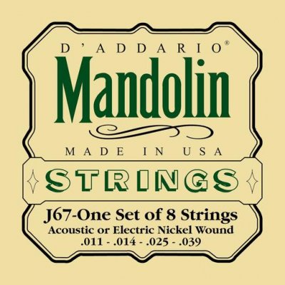 D'Addario J67 - Mandolin Nickel 11-39 Struny do mandoliny
