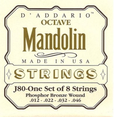D'Addario J80 -12-046 Struny do mandoliny